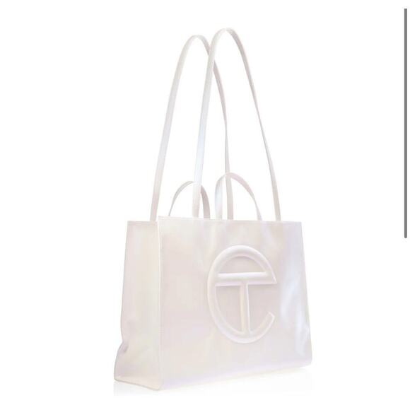 Large Telfar Shopping Bag  Pearl - Picture 1 of 2